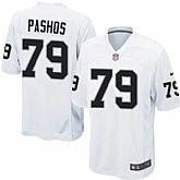 Nike Men & Women & Youth Raiders #79 Pashos White Team Color Game Jersey,baseball caps,new era cap wholesale,wholesale hats